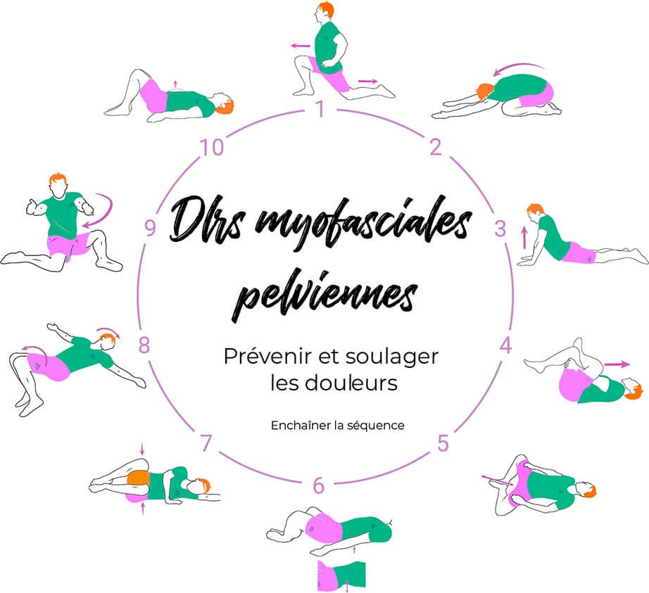 roue des exercices syndrome des Douleurs myofasciales pelviennes