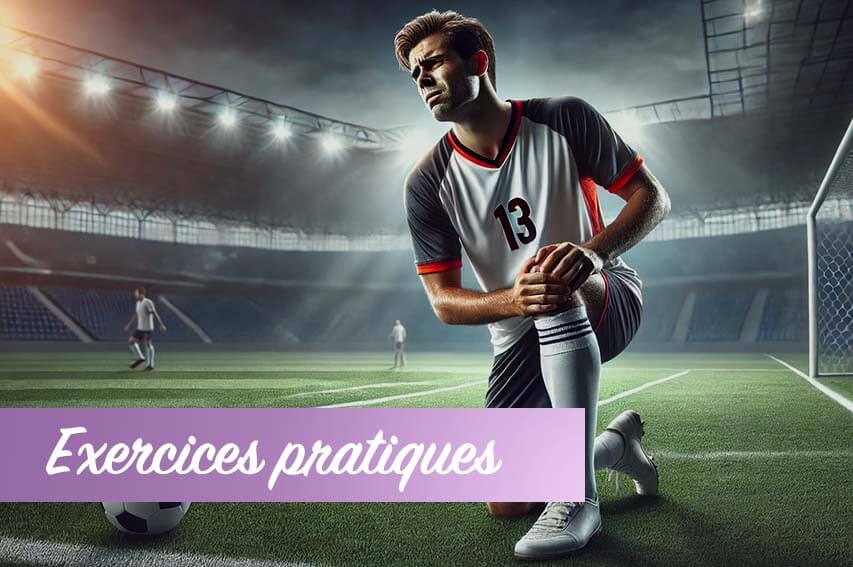 Exercices pratiques Entorse genou