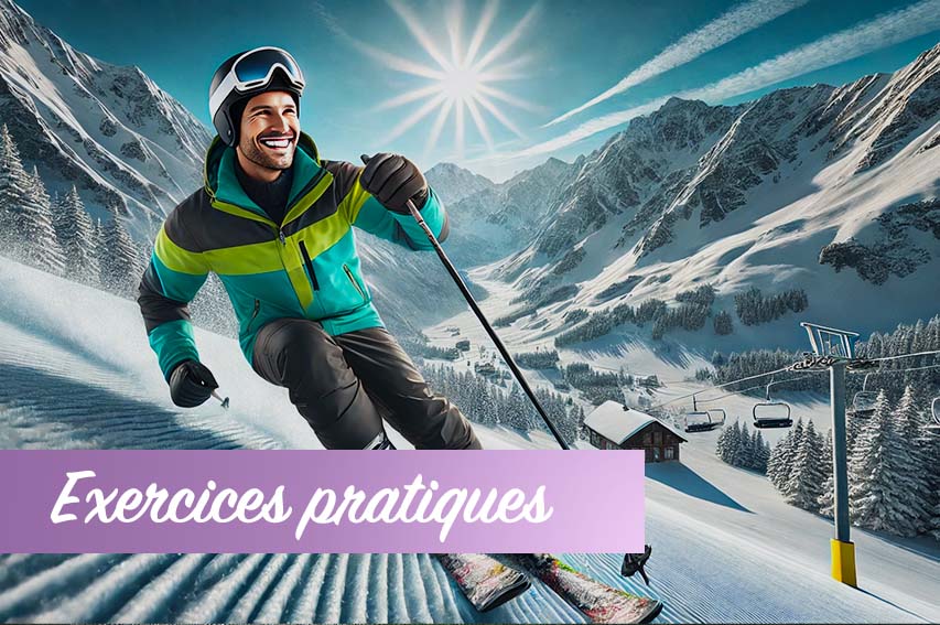 Exercices pratiques pour se préparer au ski